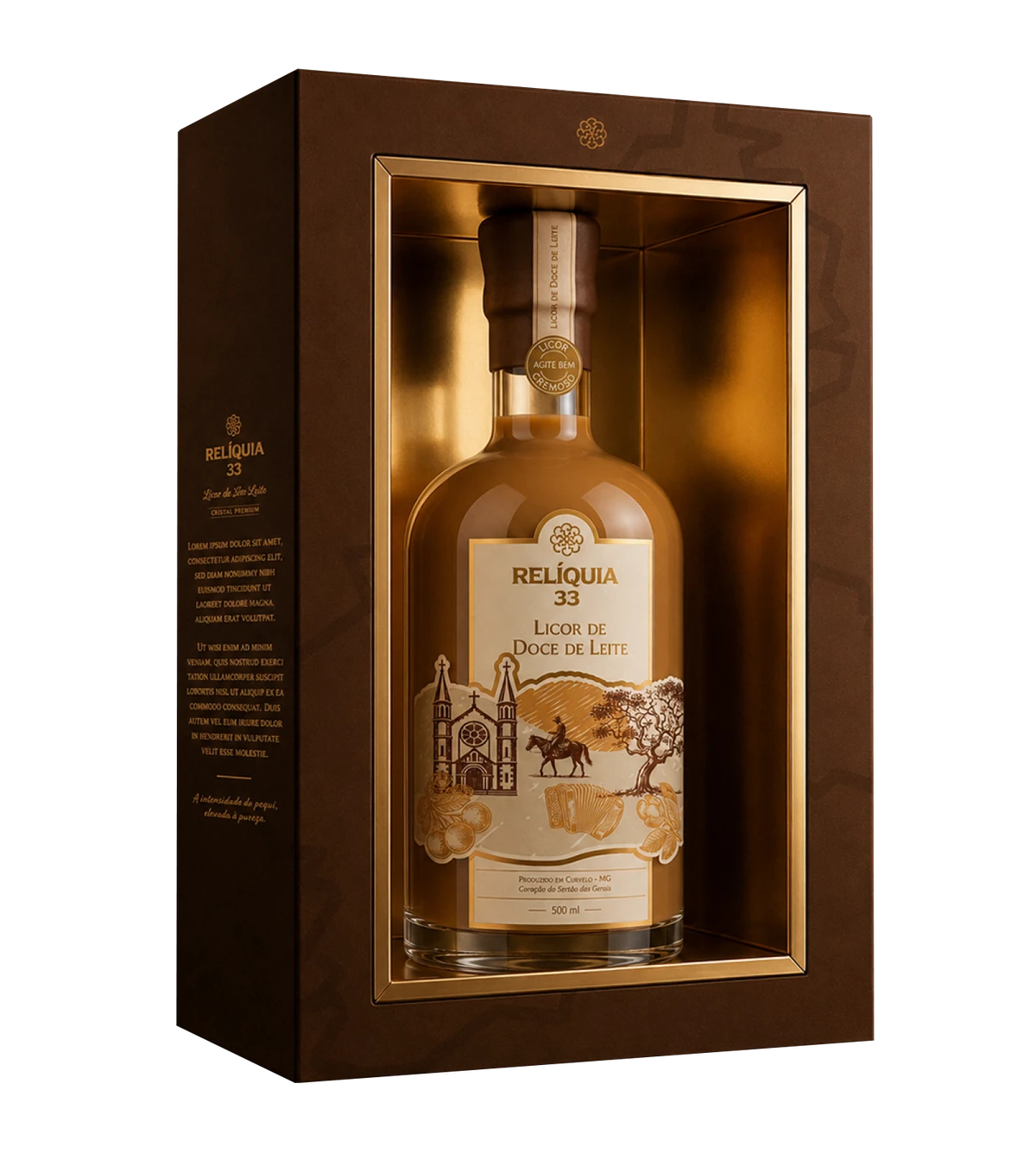 Relíquia 33 — Licor Fino de Doce de Leite